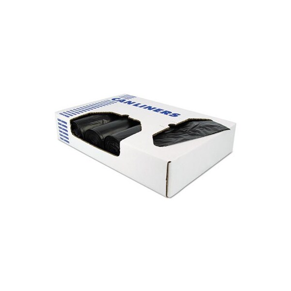 Unisan Heritage, X-LINER REPROCESSED LINERS, 60 GAL, 1.7 MIL, 38in X 58in, BLACK, 100PK X7658WKR01 - main
